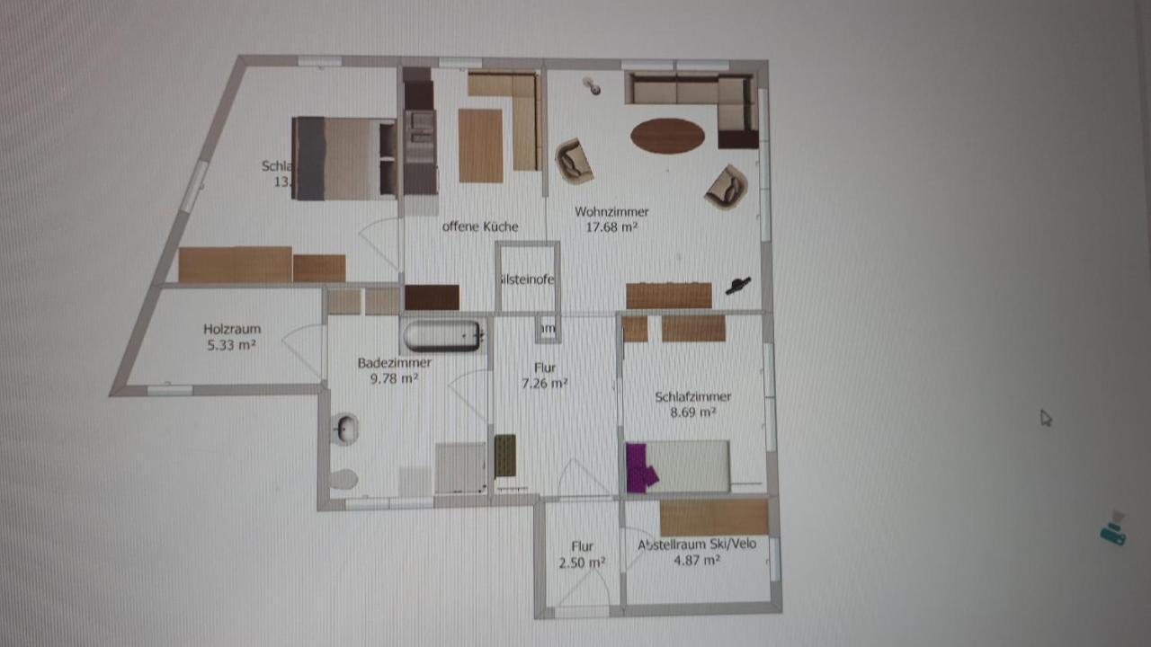 Alpensonne Apartment Reckingen Exterior photo